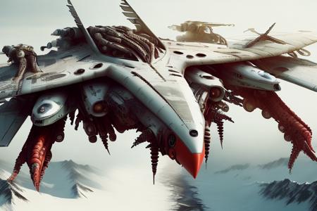 00029-2274550212general_rev_1.2.2cthulhutech aircraft _ VTOL with extra arms _ flying over tundra landscape , high detail, high quality,.png